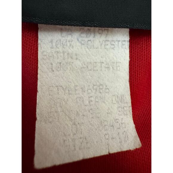 Y2K Bari Jay Black Red Ruffle Gown Formal Maxi Dress 9/10 - Picture 6 of 9